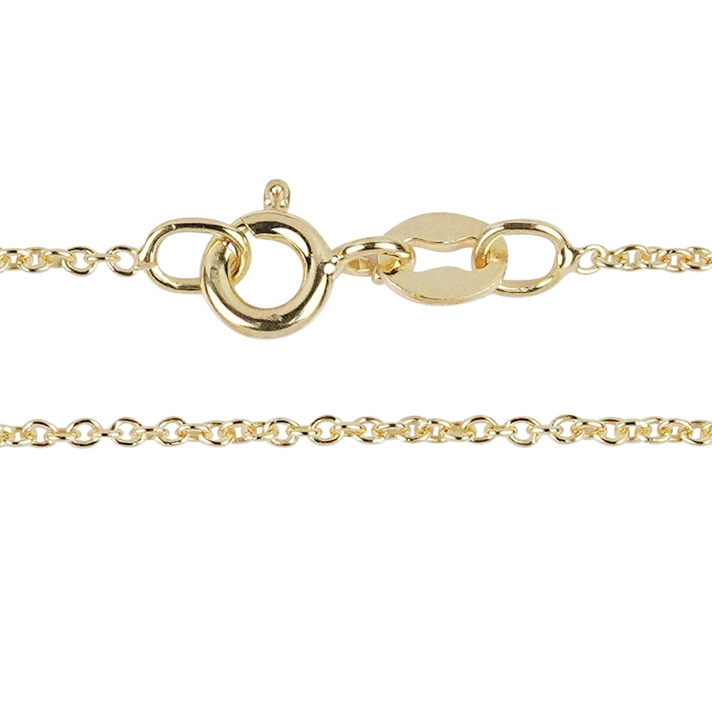 Ankerkette, Silber vergoldet, 2,0mm x 45cm | GH Edelsteine, Heilsteine & Schmuck