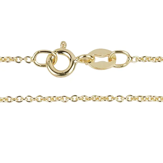 Ankerkette, Silber vergoldet, 2,0mm x 50cm | GH Edelsteine, Heilsteine & Schmuck