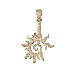 1209014502 Donut holder "Flame spiral" silver gold-plated matt, for 30mm donut | Marco Schreier