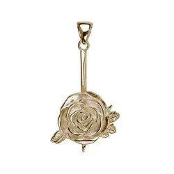 1209014701 Donut holder "Rose" gold-plated silver, for 30mm and 40mm donut | Marco Schreier