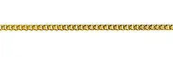 1209021545 Panzerkette, Silber vergoldet, 1,5mm x 45cm | Edelsteine, Heilsteine & Schmuck