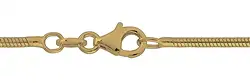 1209031042 Chaîne maille serpent, argent doré, 1,0mm x 42cm | Marco Schreier