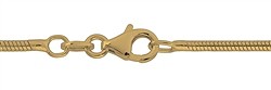 1209031450 Schlangenkette, Silber vergoldet, 1,4mm x 50cm | Marco Schreier