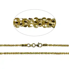 Collar brillante, plata dorada, 1,5 x 45 cm | Marco Schreier
