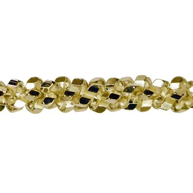 Funkelkette, Silber vergoldet, 2,3 x 90cm | GH Edelsteine, Heilsteine & Schmuck