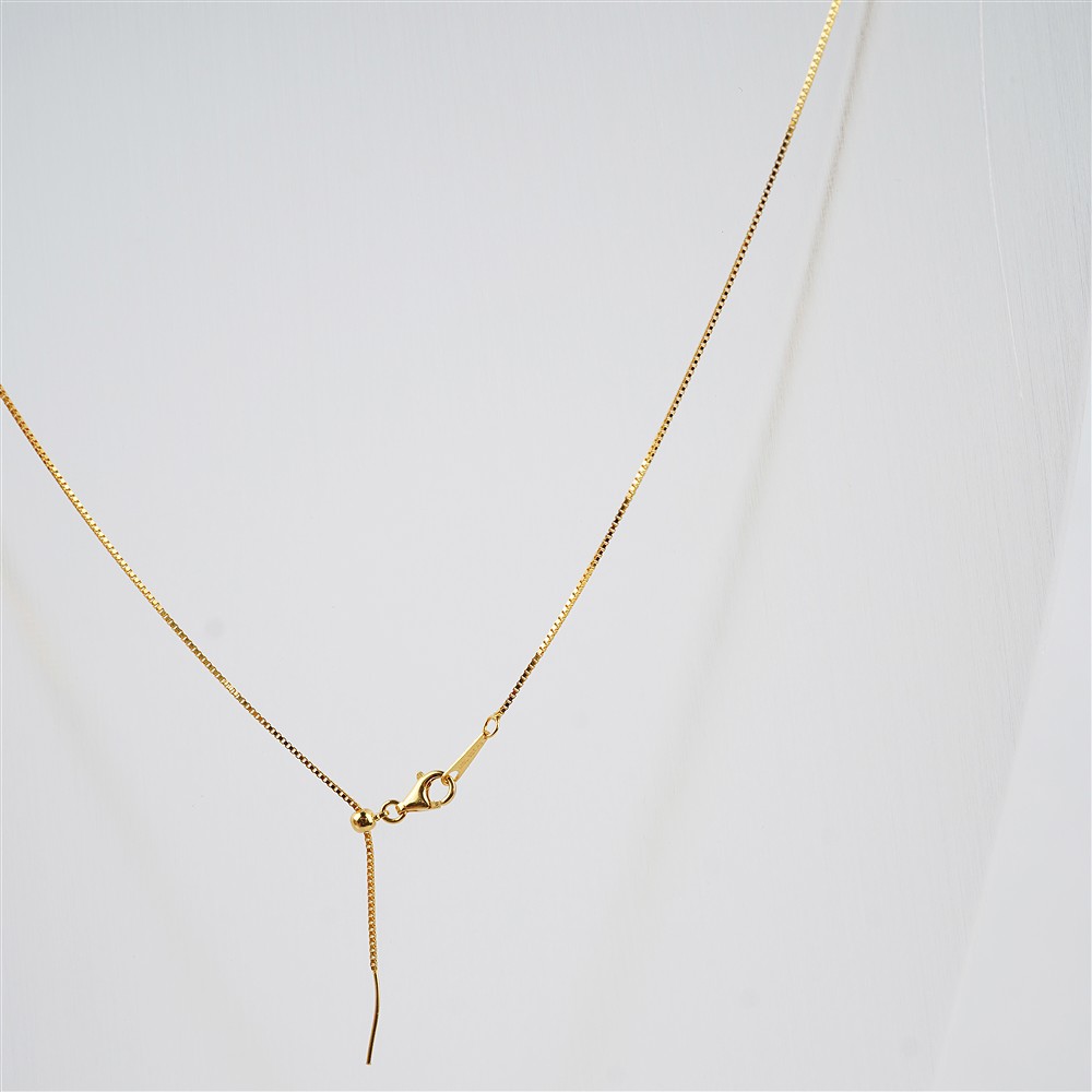 Collana veneziana, argento placcato oro, 0,8 mm/45 cm | Marco Schreier