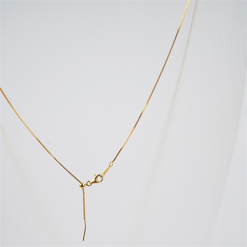 Cadena veneciana intercambiable, ajustable, plata dorada, 0,8 mm | Marco Schreier