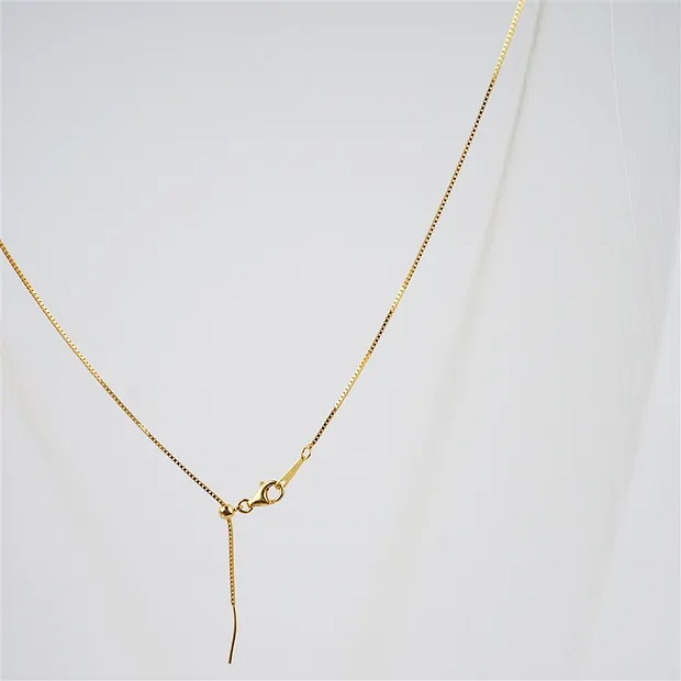 Interchangeable Venetian chain, adjustable, gold-plated silver, 0.8mm | Marco Schreier