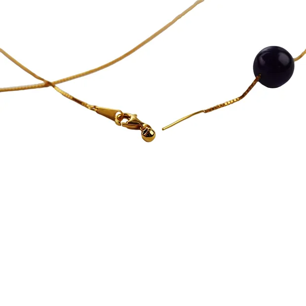 Interchangeable Venetian chain, adjustable, gold-plated silver, 0.8mm | Marco Schreier