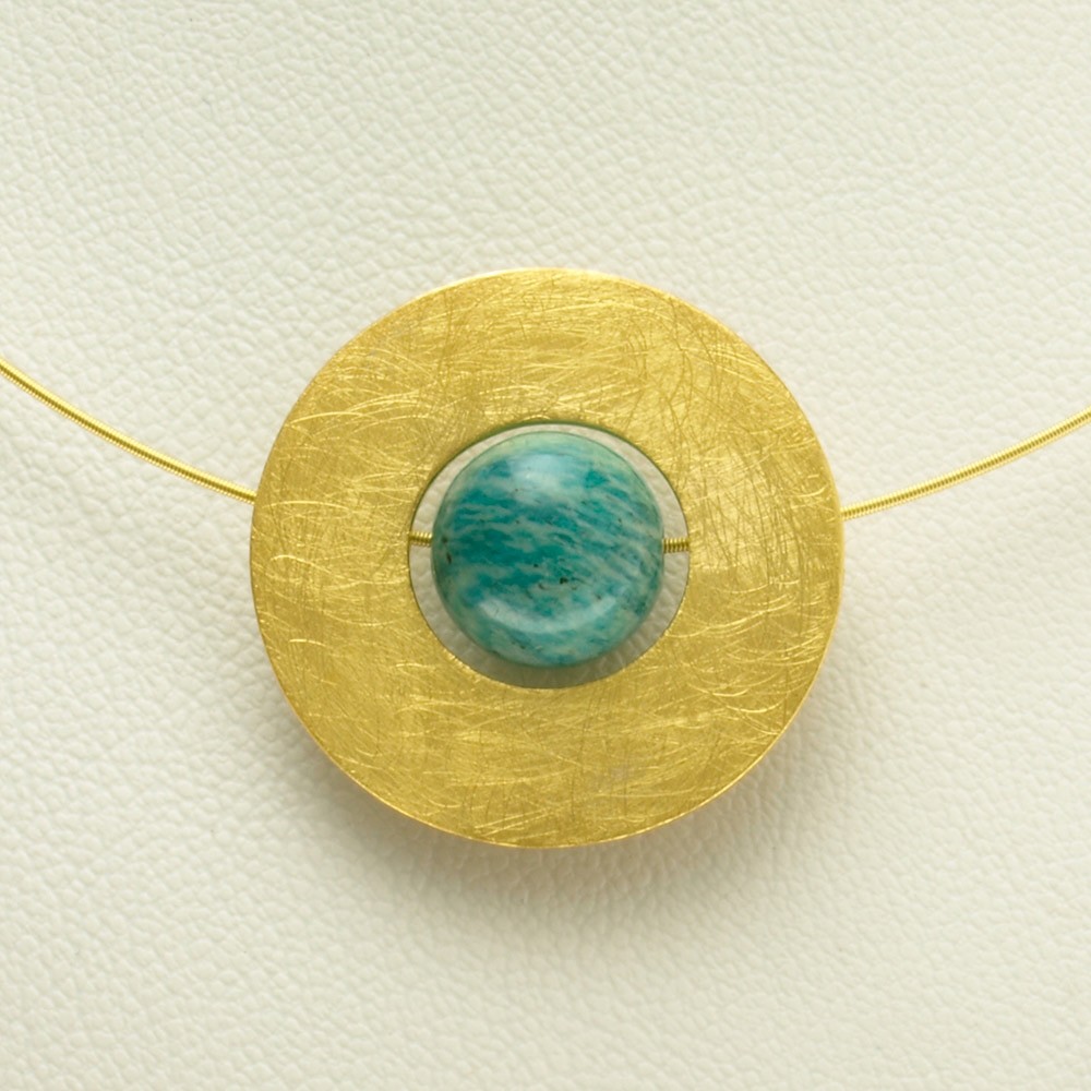 Cerchio Varius argento placcato oro opaco, 50 mm | Marco Schreier