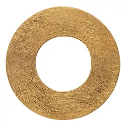 1209400302 Varius circle silver gold-plated matt, 50mm | wholesaler gems & healing stones