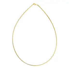 Omega Chokers, gold-plated silver, 1.5mm x 50cm | gems, healing stones & jewelry