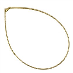1209802050 Collar Omega, plata dorada, 2,0 mm x 50 cm | Marco Schreier