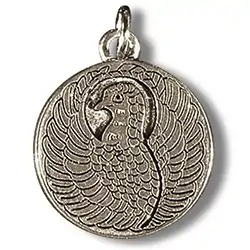 1210003006 Zinn-Amulett Drache / Phoenix | Großhändler Edelsteine, Heilsteine & Schmuck