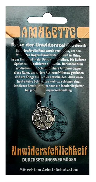 Zinn-Amulett Rune der Unwiderstehlichkeit | GH Edelsteine, Heilsteine & Schmuck