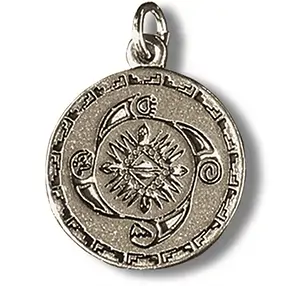 Zinn-Amulett Medizinrad | Schreier Großhändler Edelsteine, Heilsteine & Schmuck