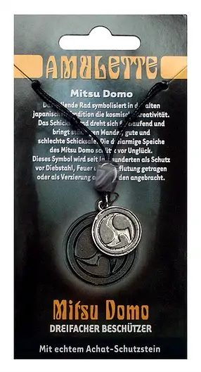 Amuleto de peltre Mitsu Domo | piedras preciosas, piedras curativas y joyería