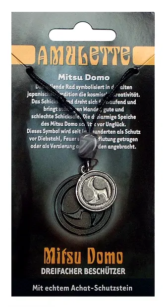 Amuleto de peltre Mitsu Domo | piedras preciosas, piedras curativas y joyería