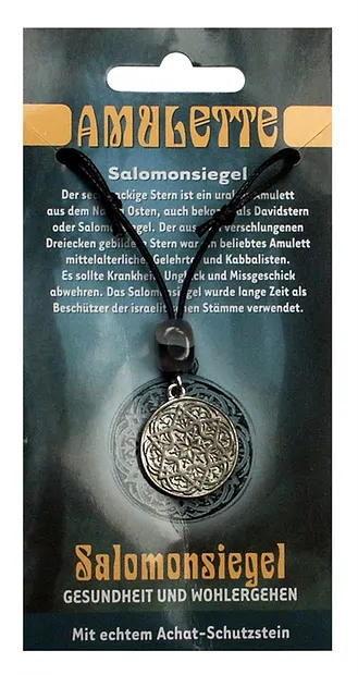 Zinn-Amulett Salomonsiegel | Mineralienhandlung Edelsteine, Heilsteine & Schmuck