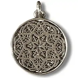 1210003016 Pewter amulet Solomon's seal | wholesale supplier gems, healing stones & jewelry