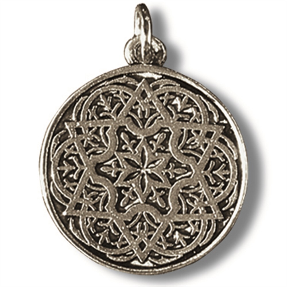 Pewter amulet Solomon's seal | wholesale supplier gems, healing stones & jewelry