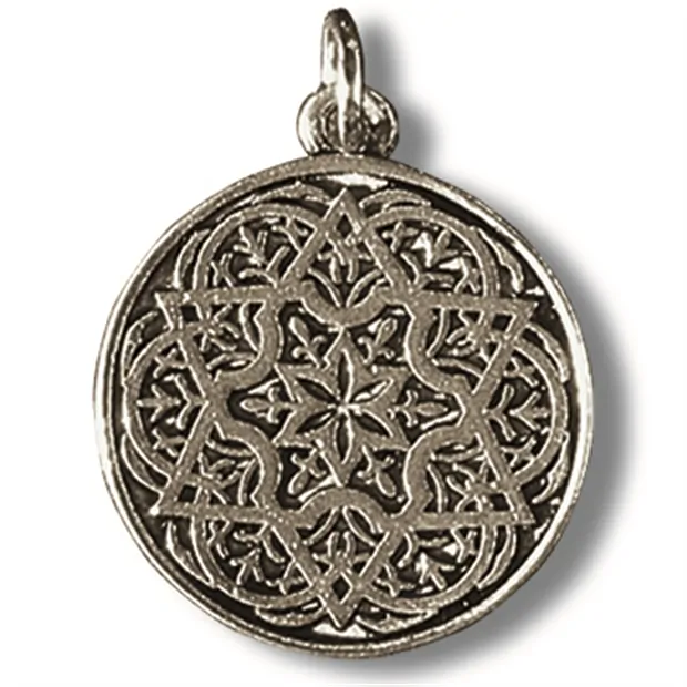 Pewter amulet Solomon's seal | wholesale supplier gems, healing stones & jewelry