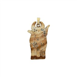 1210005002 Buffalo Jasper (Landscape) pendant, 3.6cm | wholesaler gems & healing stones