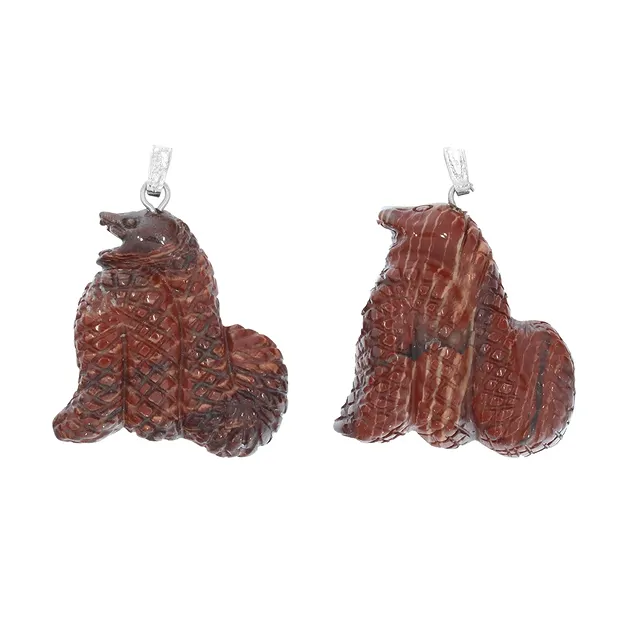 Anhänger Schlange Jaspis, 3,4cm | Großhändler Edelsteine, Heilsteine & Schmuck