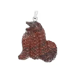 1210005006 Anhänger Schlange Jaspis, 3,4cm | Großhändler Edelsteine, Heilsteine & Schmuck