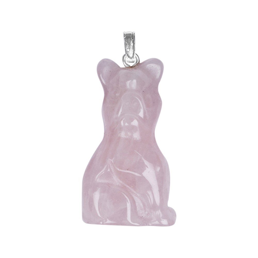 Anhänger Schwein Rosenquarz, 4,0cm | Großhandel Edelsteine, Heilsteine & Schmuck