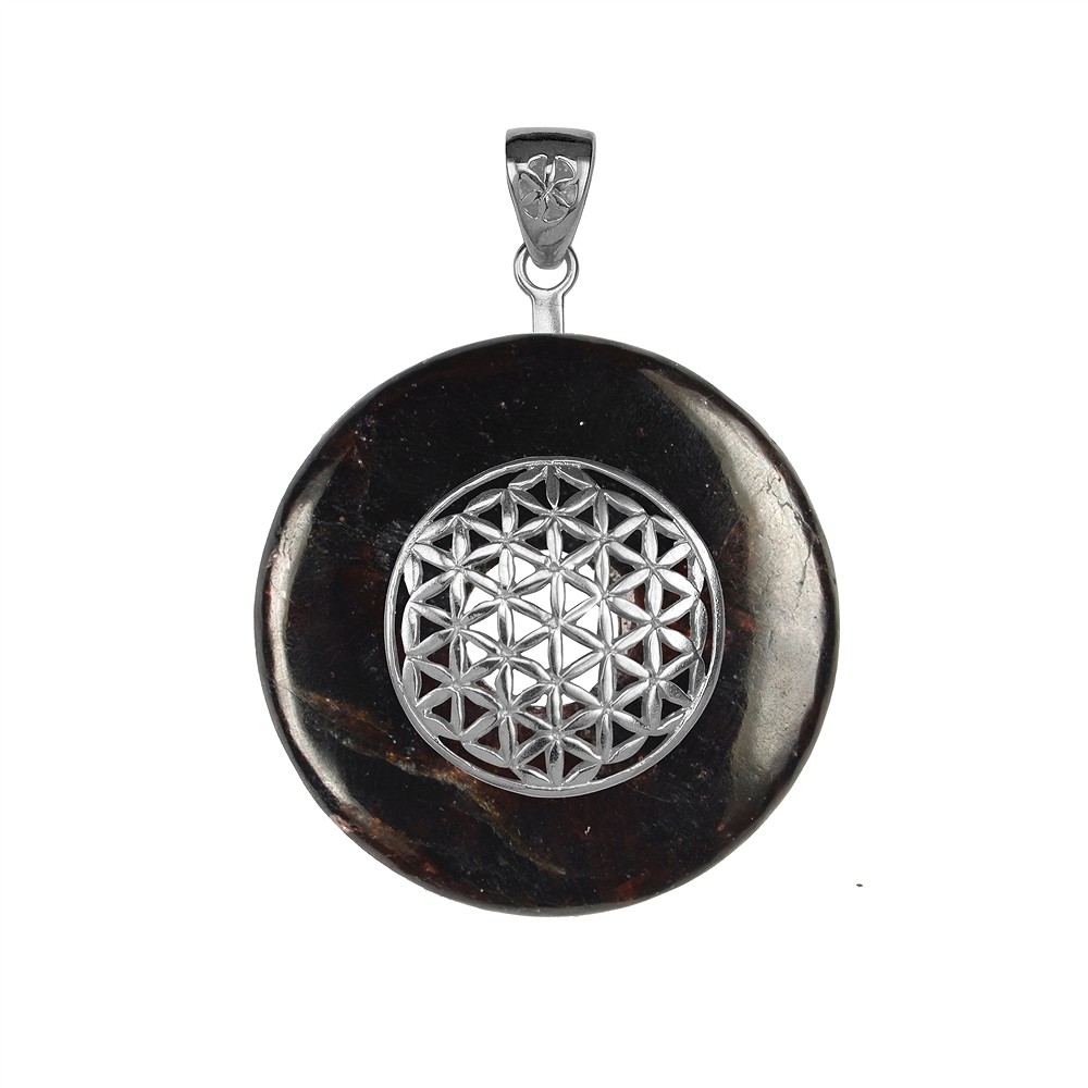 Porta ciambelle Fiore della vita Argento, per ciambella da 30 mm, rodiato | Marco Schreier