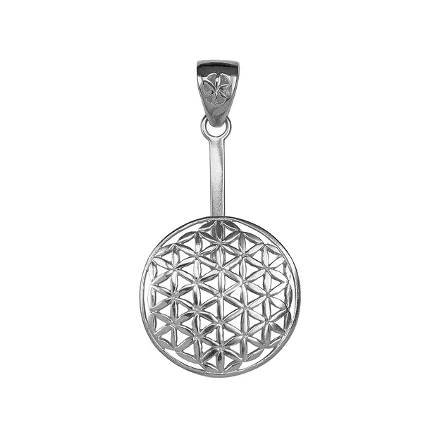 Porta ciambelle Fiore della vita Argento, per ciambella da 30 mm, rodiato | Marco Schreier