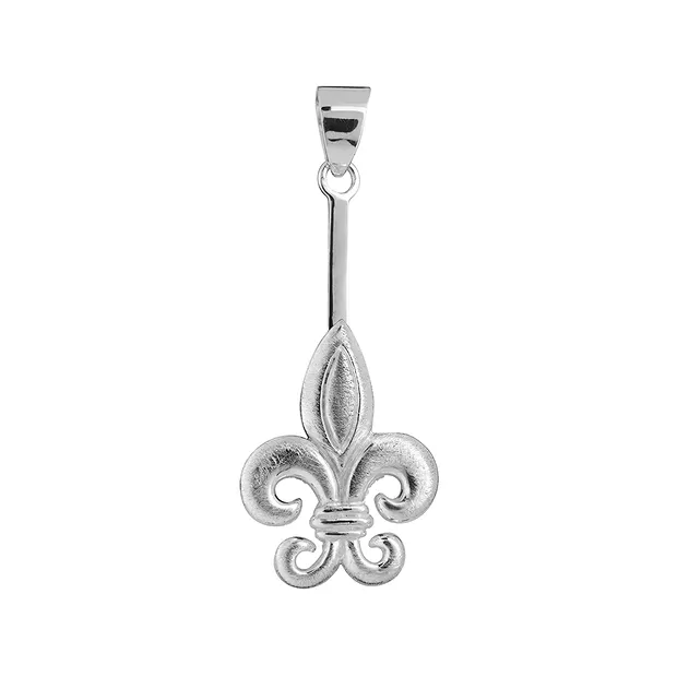 Porta ciambelle giglio francese Argento rodiato, per ciambella da 30-40 mm | Marco Schreier