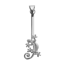 1218010921 Porta ciambelle Gecko argento rodiato, per ciambelle da 30 - 40 mm | Marco Schreier