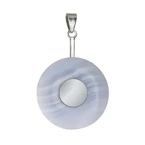 Porta ciambella "disco" in argento rodiato, per ciambella da 30 e 40 mm | Marco Schreier