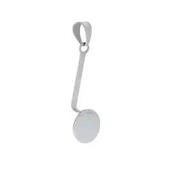 1218011001 Donuthalter "Scheibe" Silber rhodiniert, für 30mm- und 40mm-Donut | Marco Schreier