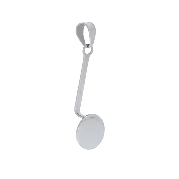 Donuthalter "Scheibe" Silber rhodiniert, für 30mm- und 40mm-Donut | Marco Schreier
