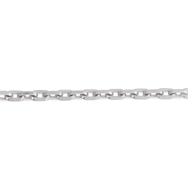 Ankerkette, Silber rhodiniert, 2,6mm x 90cm | Edelsteine, Heilsteine & Schmuck