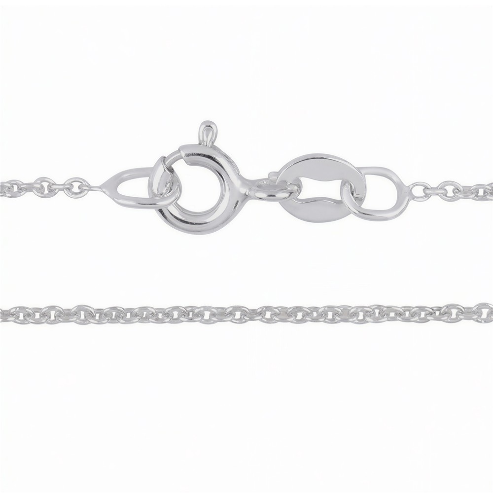 Panzerkette, Silber rhodiniert, 1,5mm x 42cm | Edelsteine, Heilsteine & Schmuck