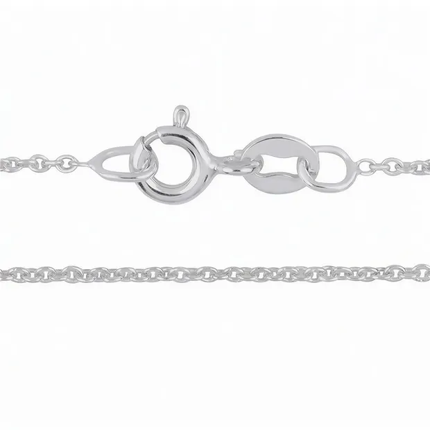 Panzerkette, Silber rhodiniert, 1,5mm x 42cm | Edelsteine, Heilsteine & Schmuck