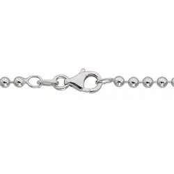 1218082590 Cadena de bolas, plata rodinada, 2,5 mm x 90 cm | Marco Schreier