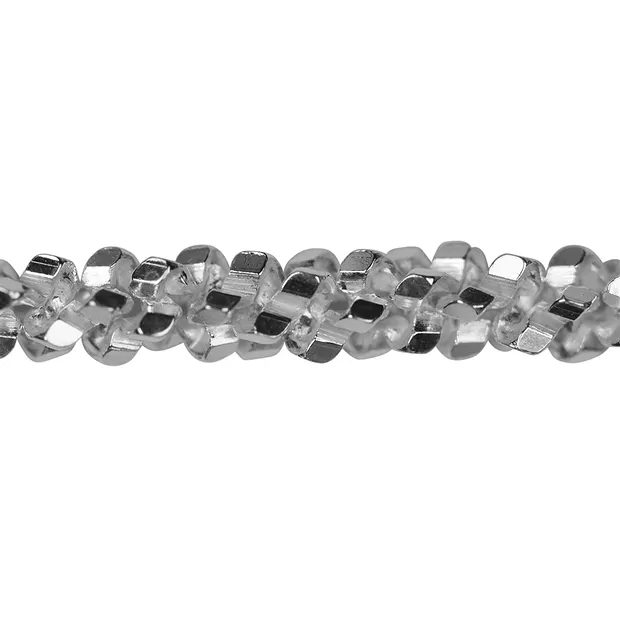 Sparkling necklace, silver rhodiniert, 1,5 x 45cm | Marco Schreier