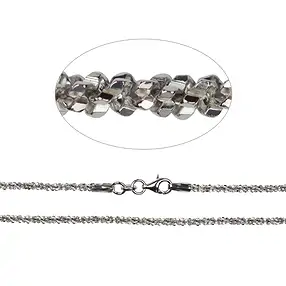 Collar brillante, plata rodinada, 2,3 x 45 cm | Marco Schreier
