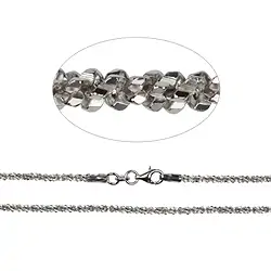 1218092390 Sparkling necklace, silver rhodiniert, 2,3 x 90cm | Marco Schreier