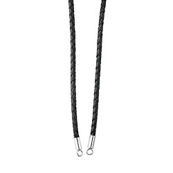 1218700181 Lederband mit Endkappen, braun, 4mm x 45cm | GH Edelsteine, Heilsteine & Schmuck