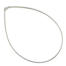 1218801040 Omega-Reif, Silber rhodiniert, 1,0mm x 40cm | Edelsteine, Heilsteine & Schmuck