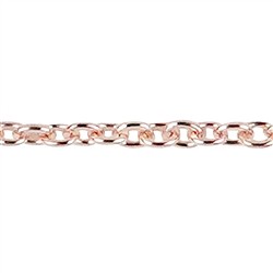 1219011042 Catena ad ancora, argento placcato oro rosa, 1,0 mm x 42 cm | Marco Schreier