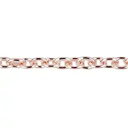 1219011042 Anchor chain, rose gold-plated silver, 1.0mm x 42cm | Marco Schreier