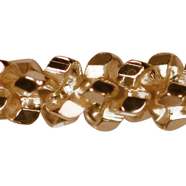 Collar brillante, plata chapada en oro rosa, 1,5 x 45 cm | Marco Schreier