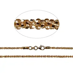 1219092390 Collar brillante, plata chapada en oro rosa, 2,3 x 90 cm | Marco Schreier